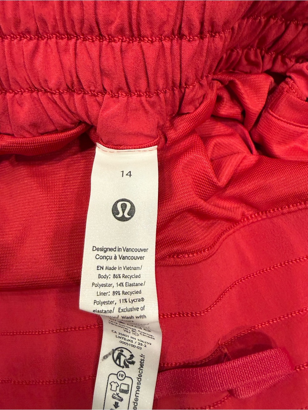 lululemon athletica Kids Red Leggings